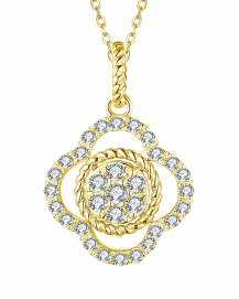 CLOVER STYLE DIAMOND PENDANT (TP2347)